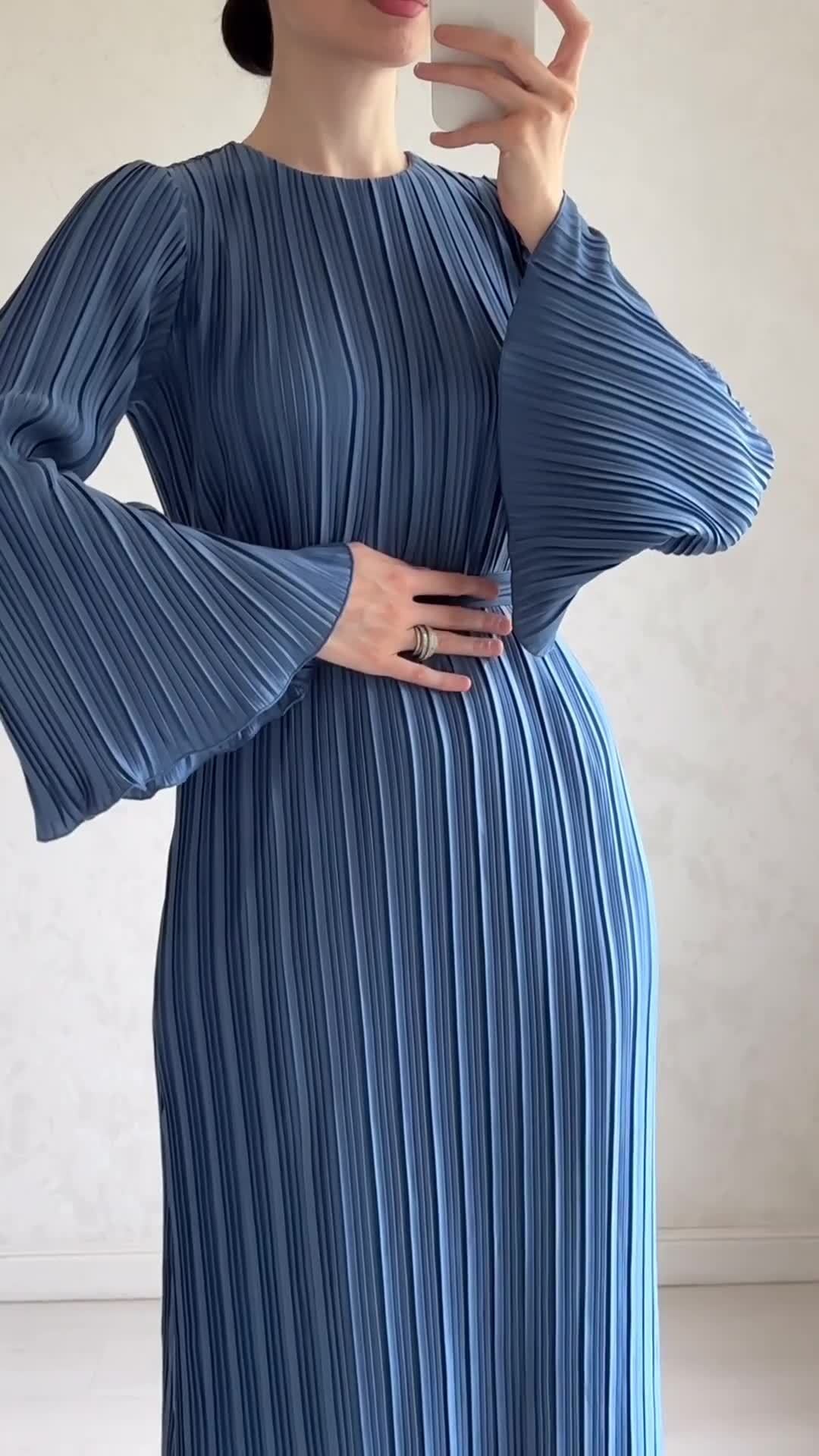 Vestido Plissê Elegance