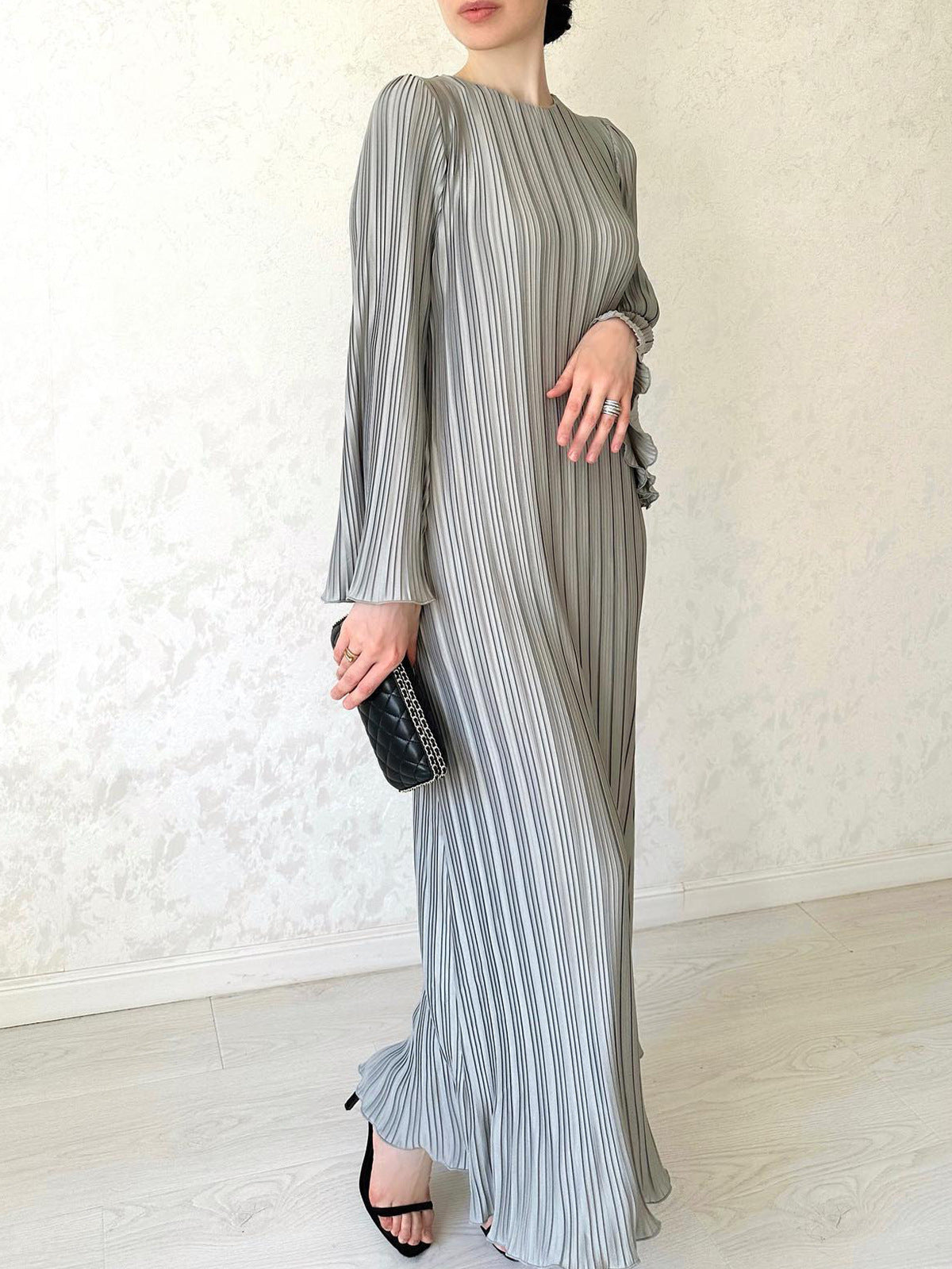 Vestido Plissê Elegance